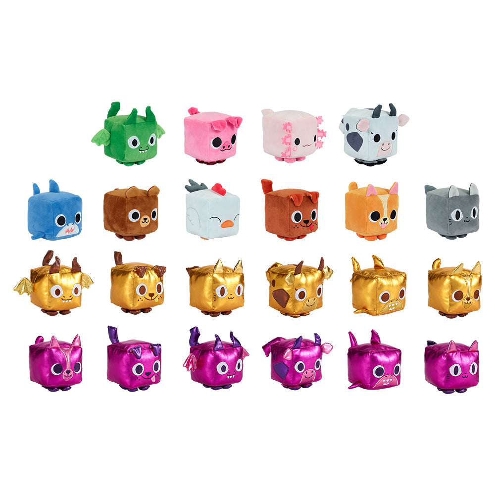 PET SIMULATOR - Mystery Pet Treasure Plush 2-Pack (Two 4" Collectible Plushies, Series 1) [Includes DLC]