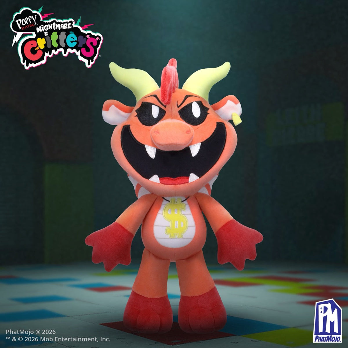 Poppy Playtime — Deluxe Plush — Simon Smoke — Series 4 — Officially Licensed Plush Toy by PhatMojo