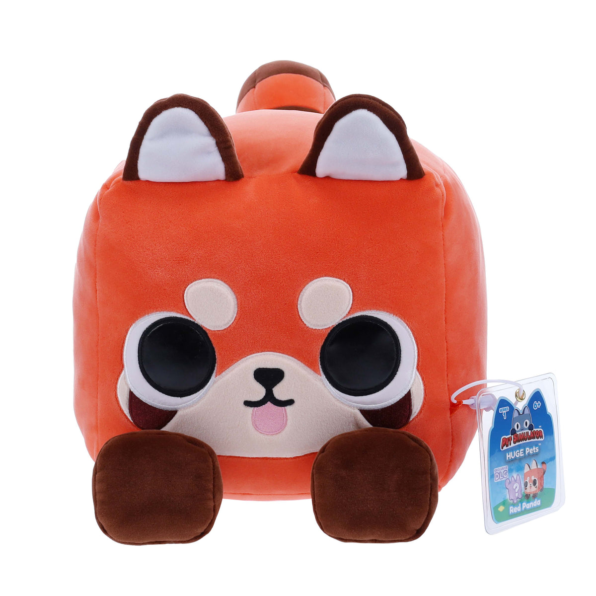PET SIMULATOR - Red Panda HUGE Pet Plush (8.5" Tall, Series 1) [Includes DLC]