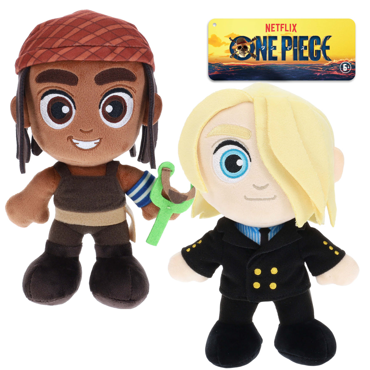 ONE PIECE - Usopp & Sanji Collectible Plush 2-Pack (8" Tall, Series 1)